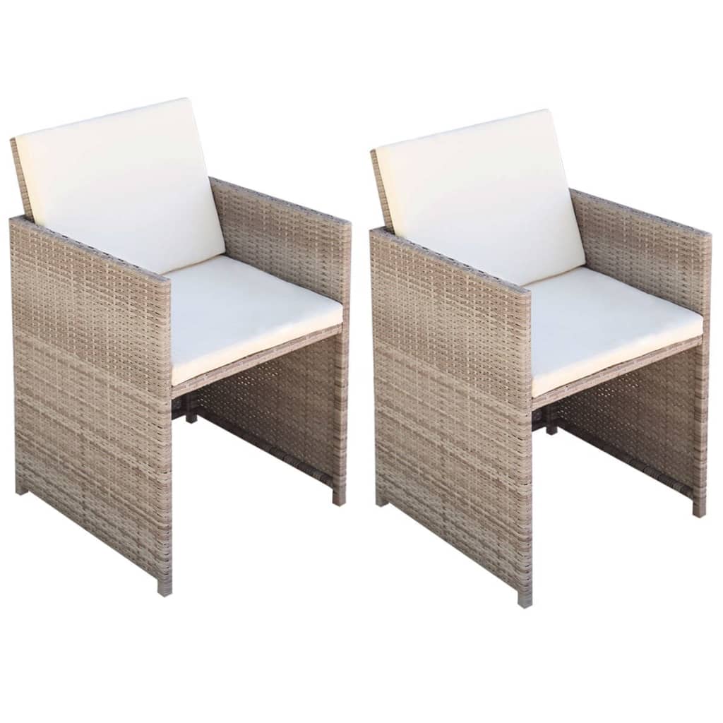 Tuinstoelen Met Kussens Poly Rattan
